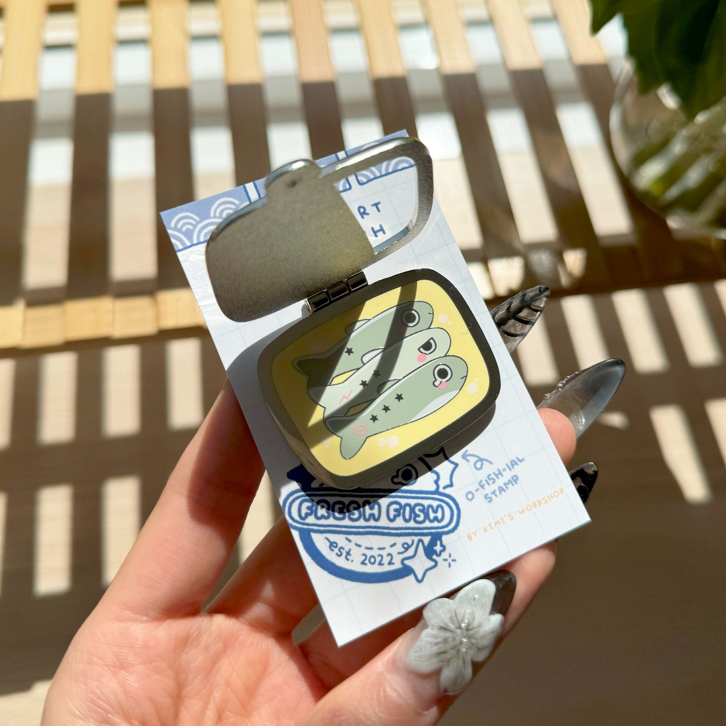 sardine tinfish enamel pin