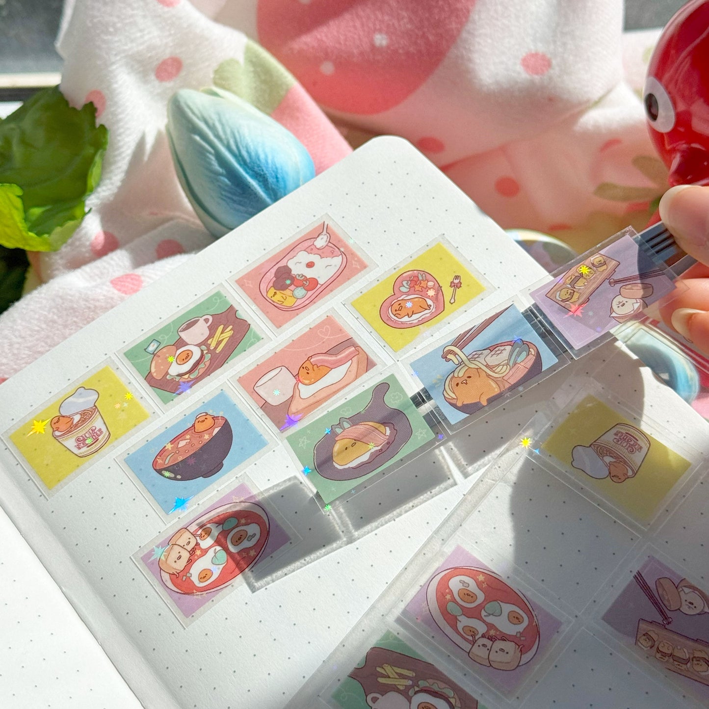 x(CLEARANCE) egg holographic sticker sheet