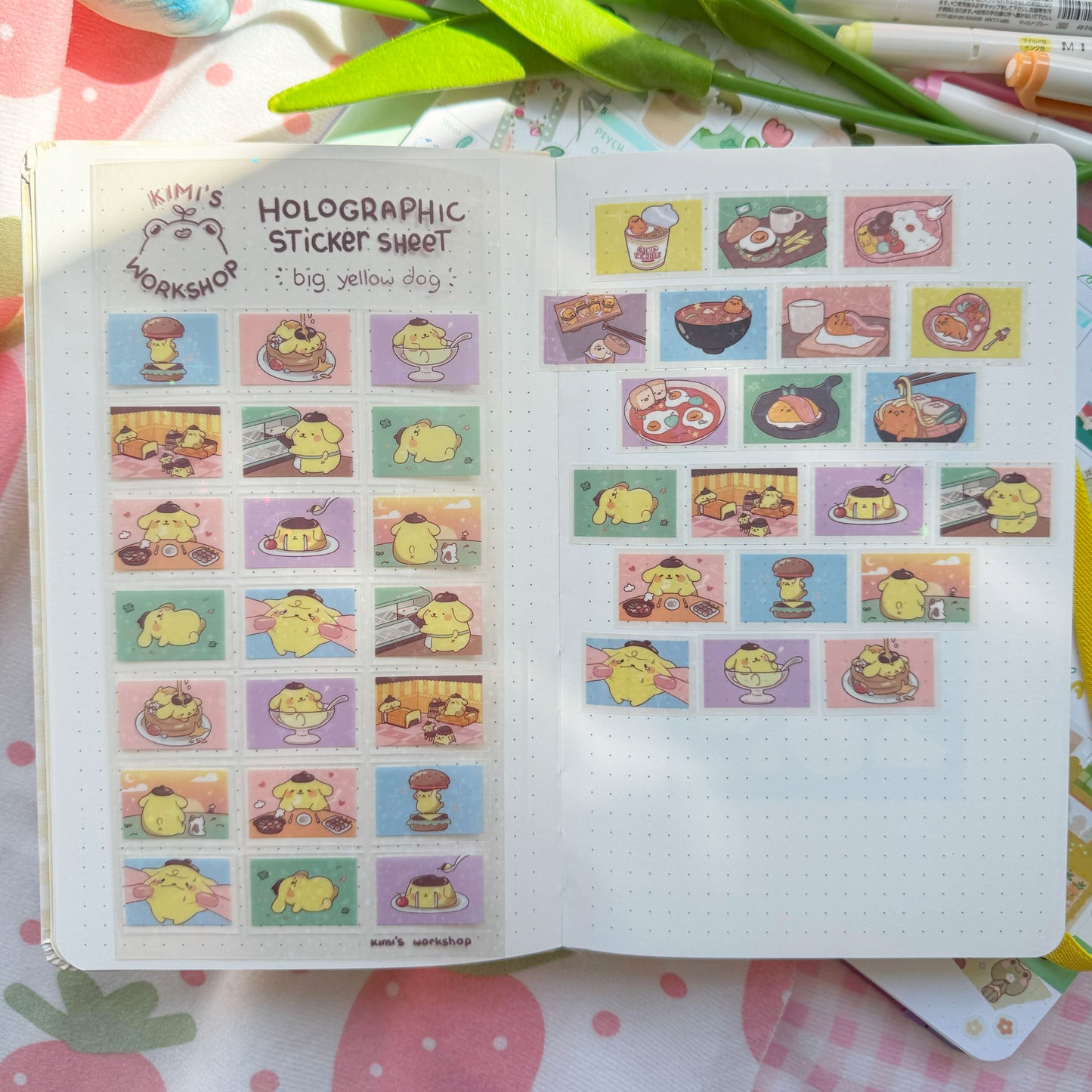 x(CLEARANCE) purin holographic sticker sheet