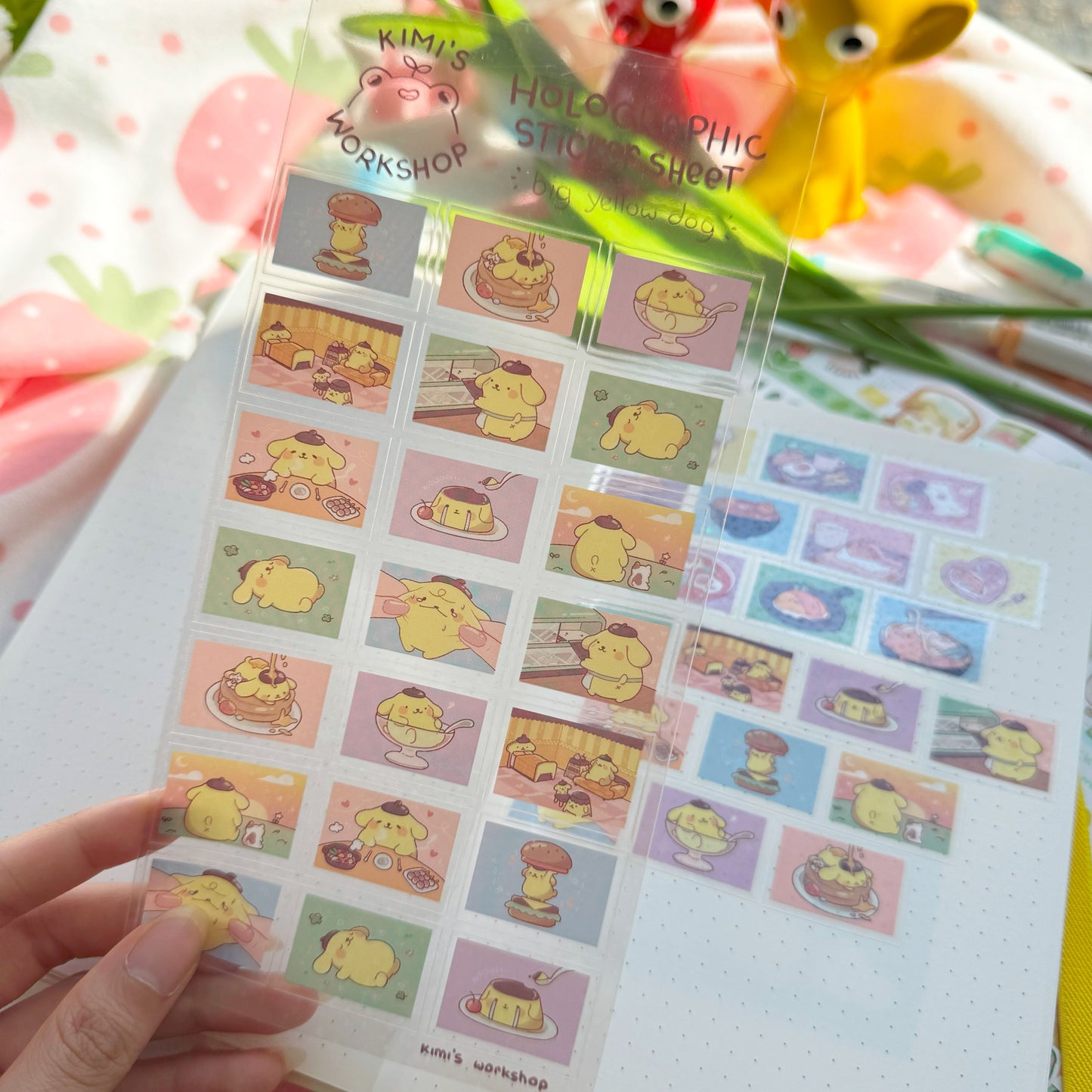 x(CLEARANCE) purin holographic sticker sheet