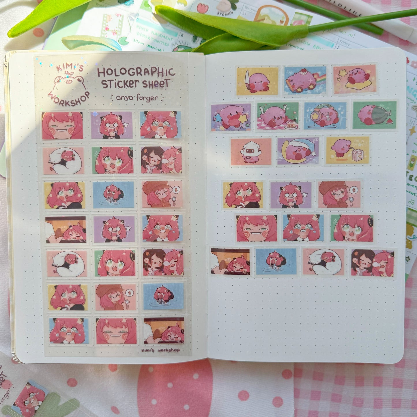 x(CLEARANCE) anya holographic sticker sheet