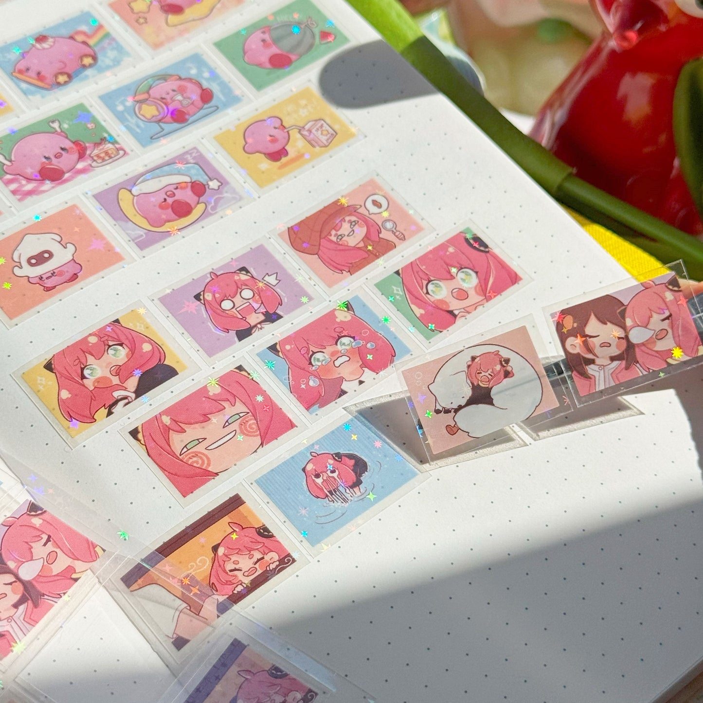 x(CLEARANCE) anya holographic sticker sheet