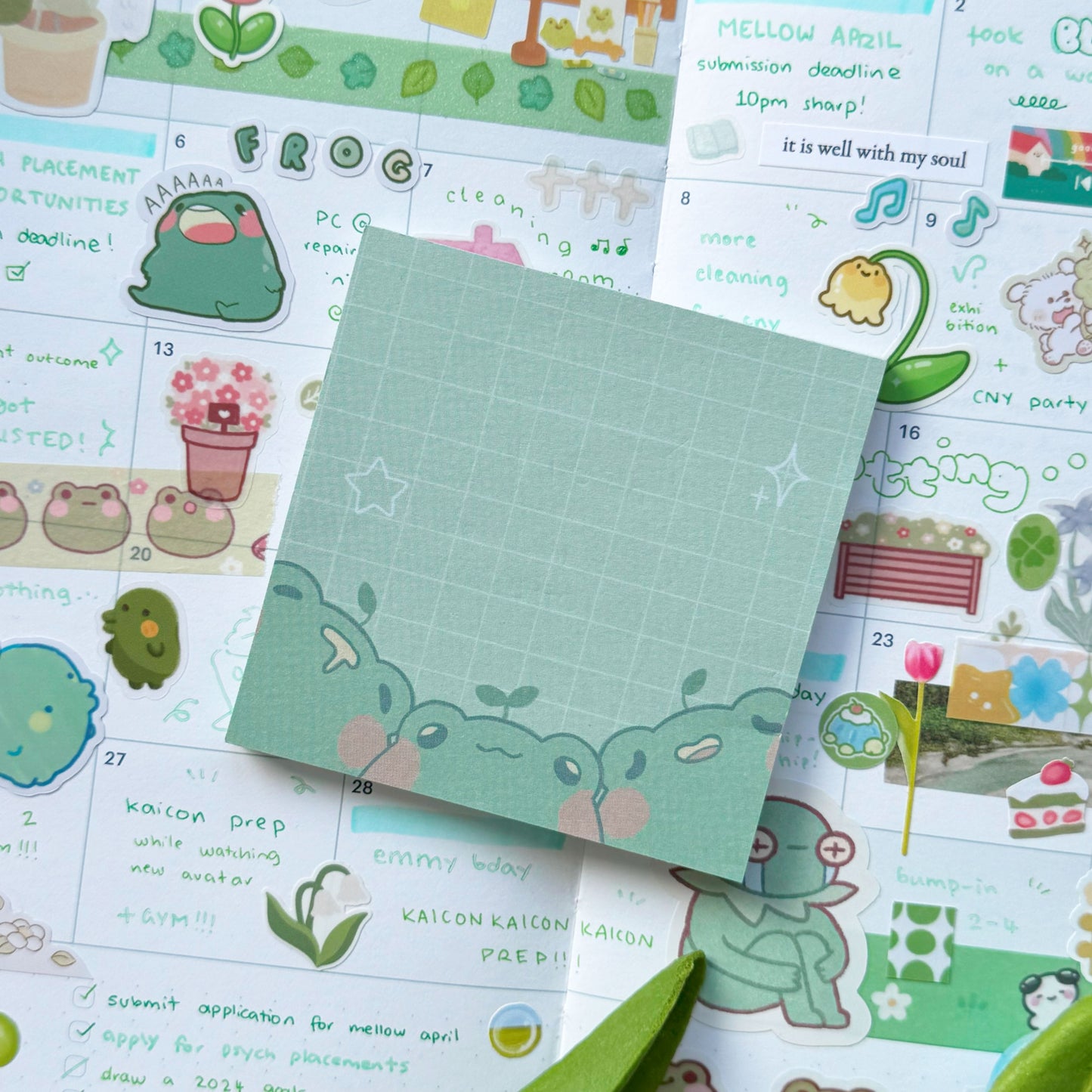 x(CLEARANCE) frog triplets memopad