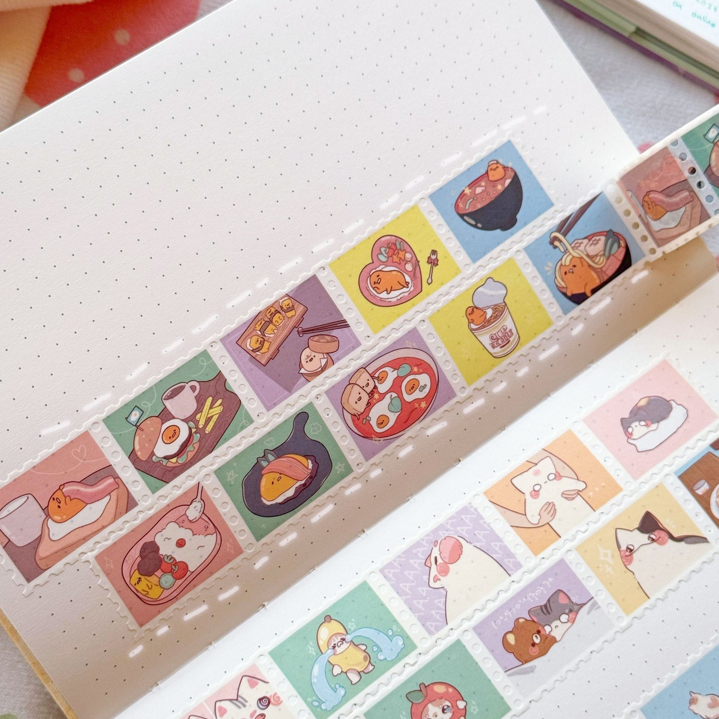 x(CLEARANCE) lazy egg stamp washi tape