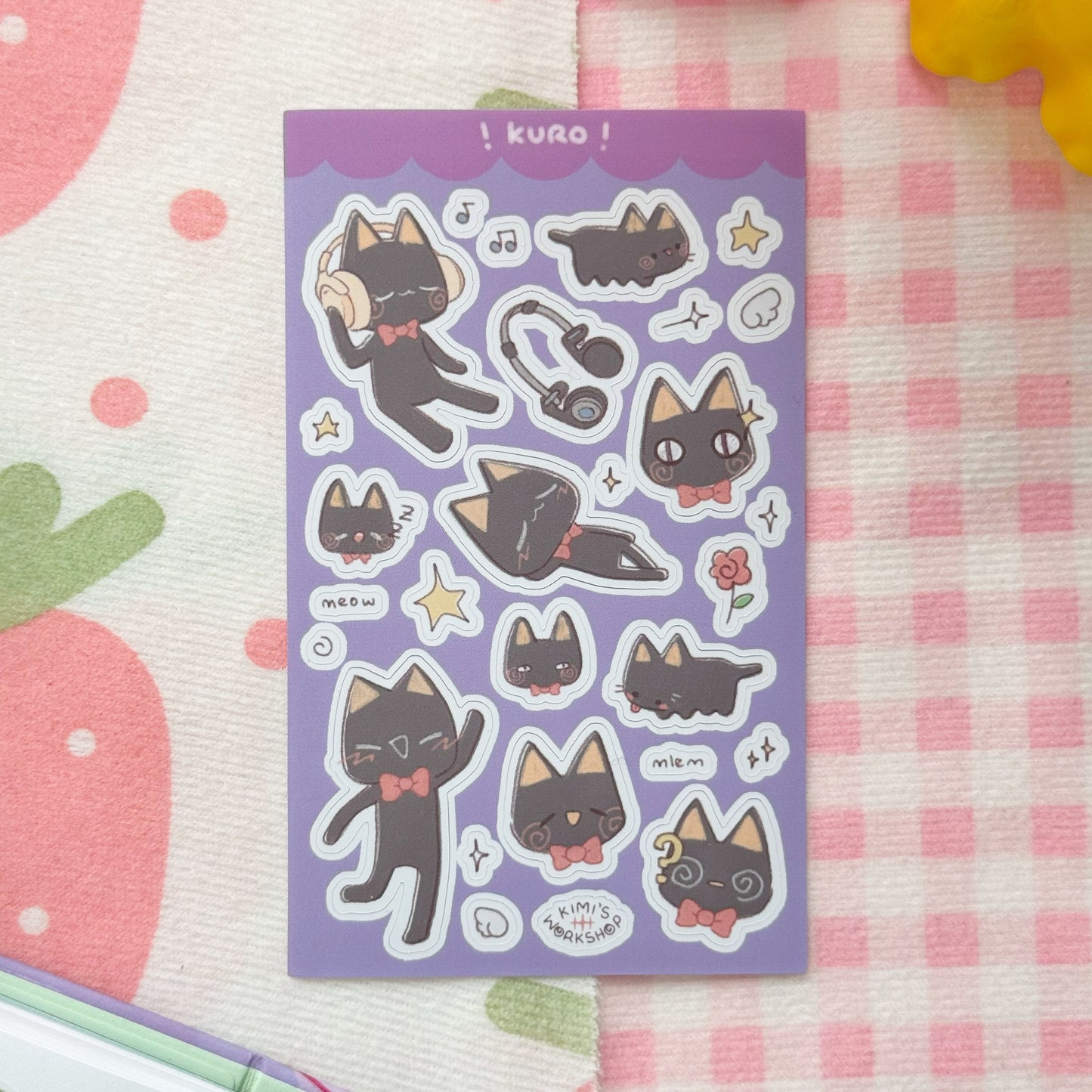 x(CLEARANCE) kuro sticker sheet