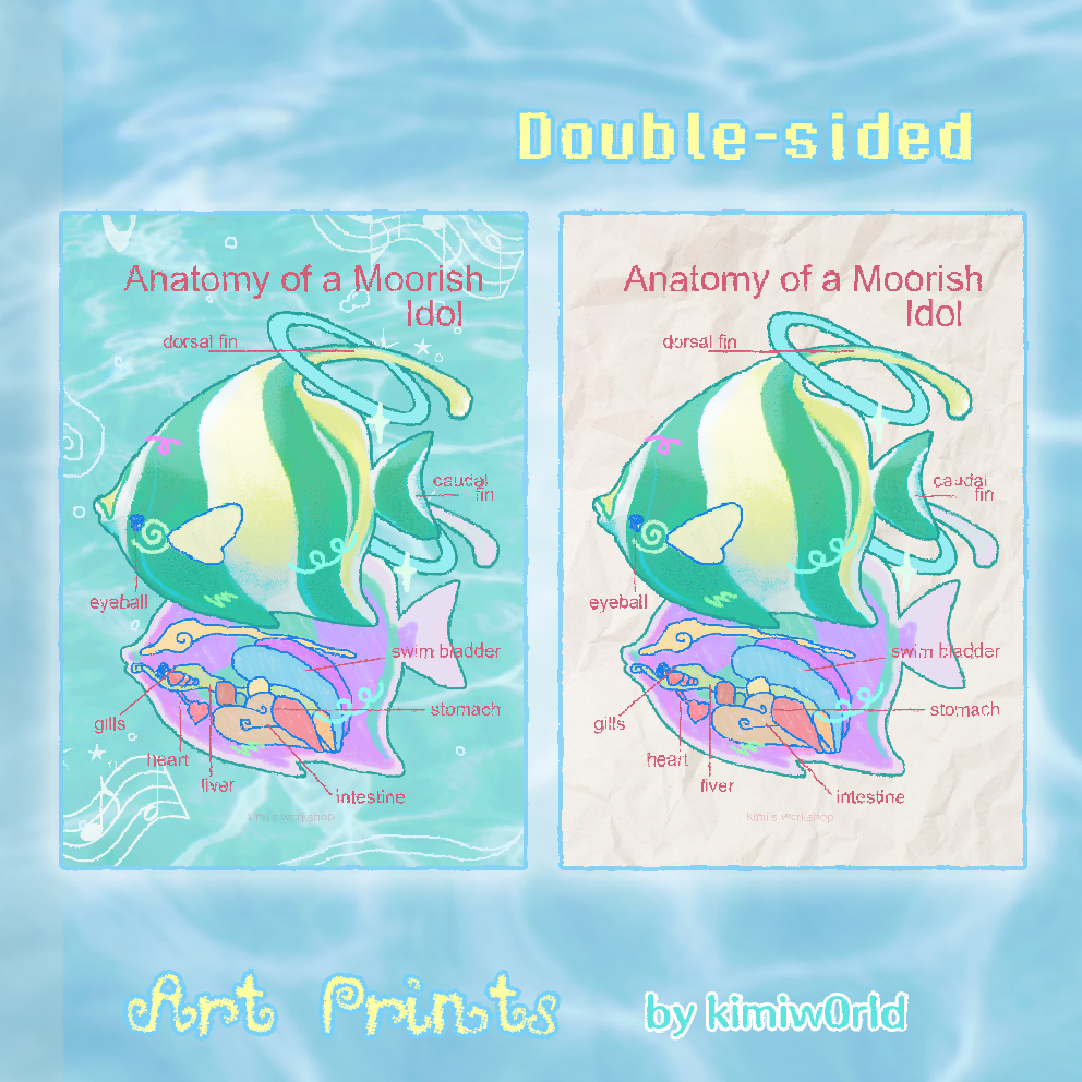 anatomy of a moorish idol print