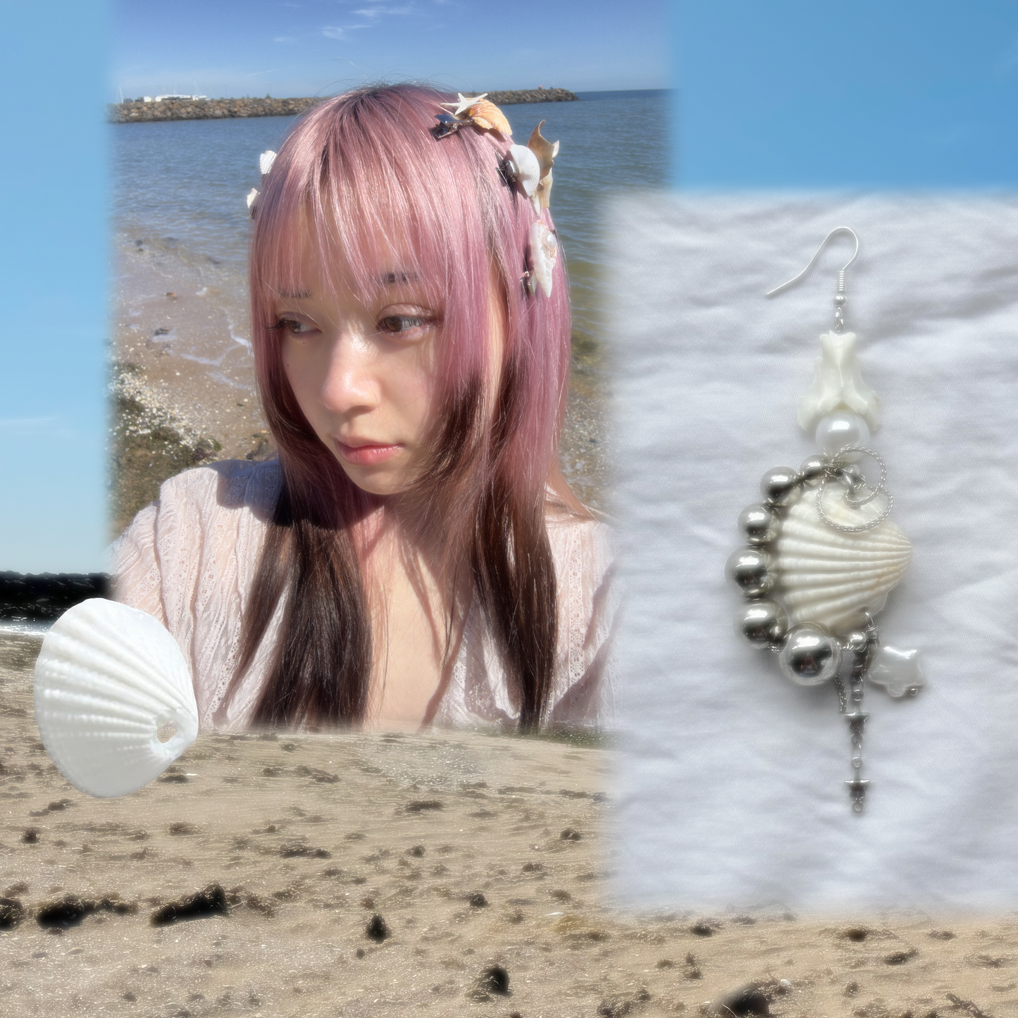 seashell earrings