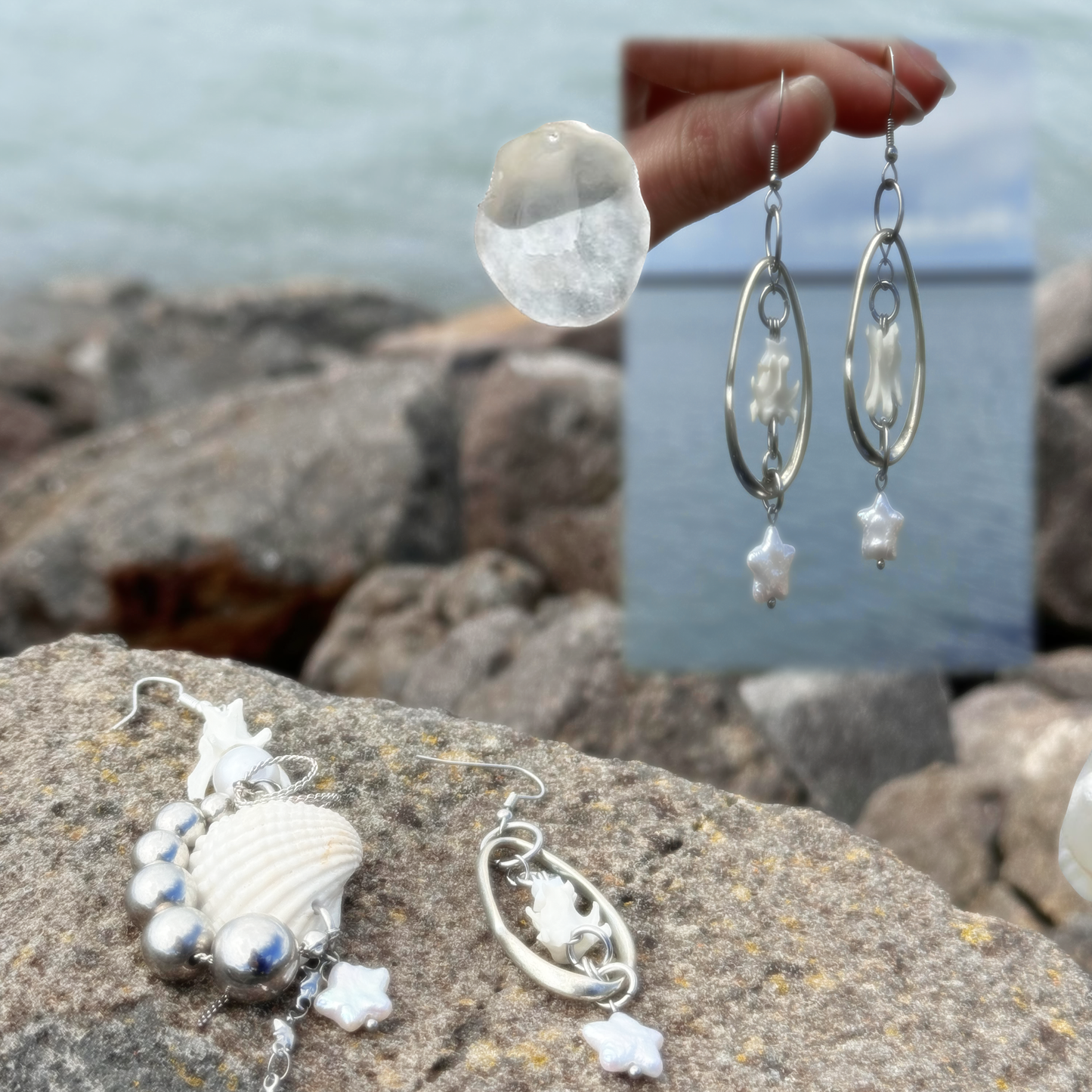 seashell earrings