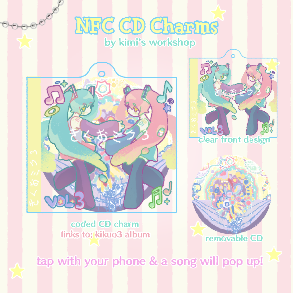 kikuo3 NFC CD keychain