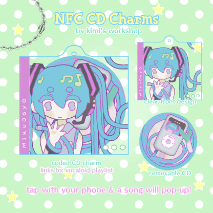 miku ip0d NFC CD keychain
