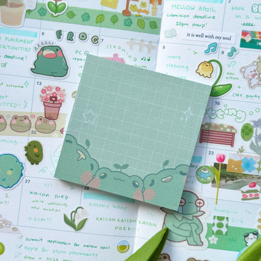 frog triplets memopad