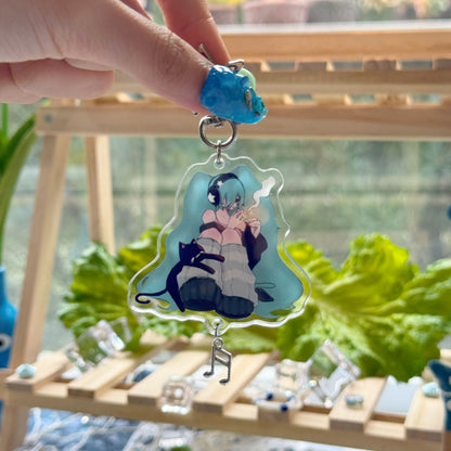 miku acrylic keychain