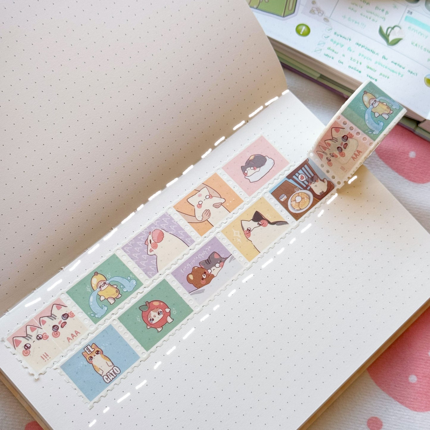 iconic cats 2 stamp washi tape