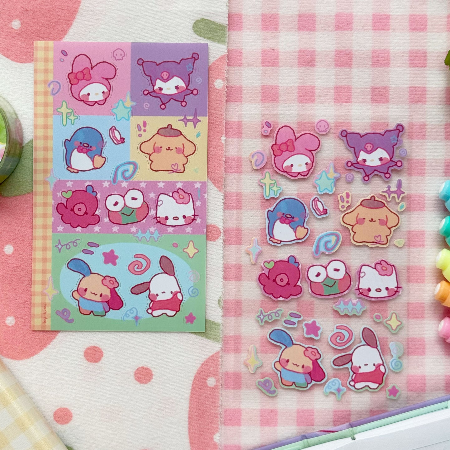 yummy gummy sticker sheet