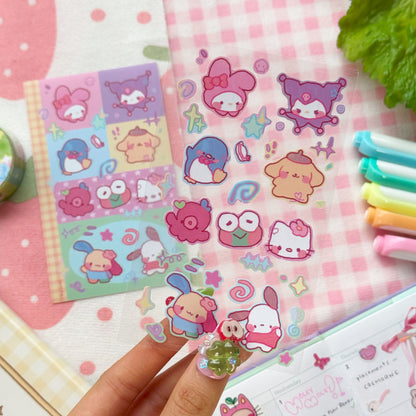 yummy gummy sticker sheet