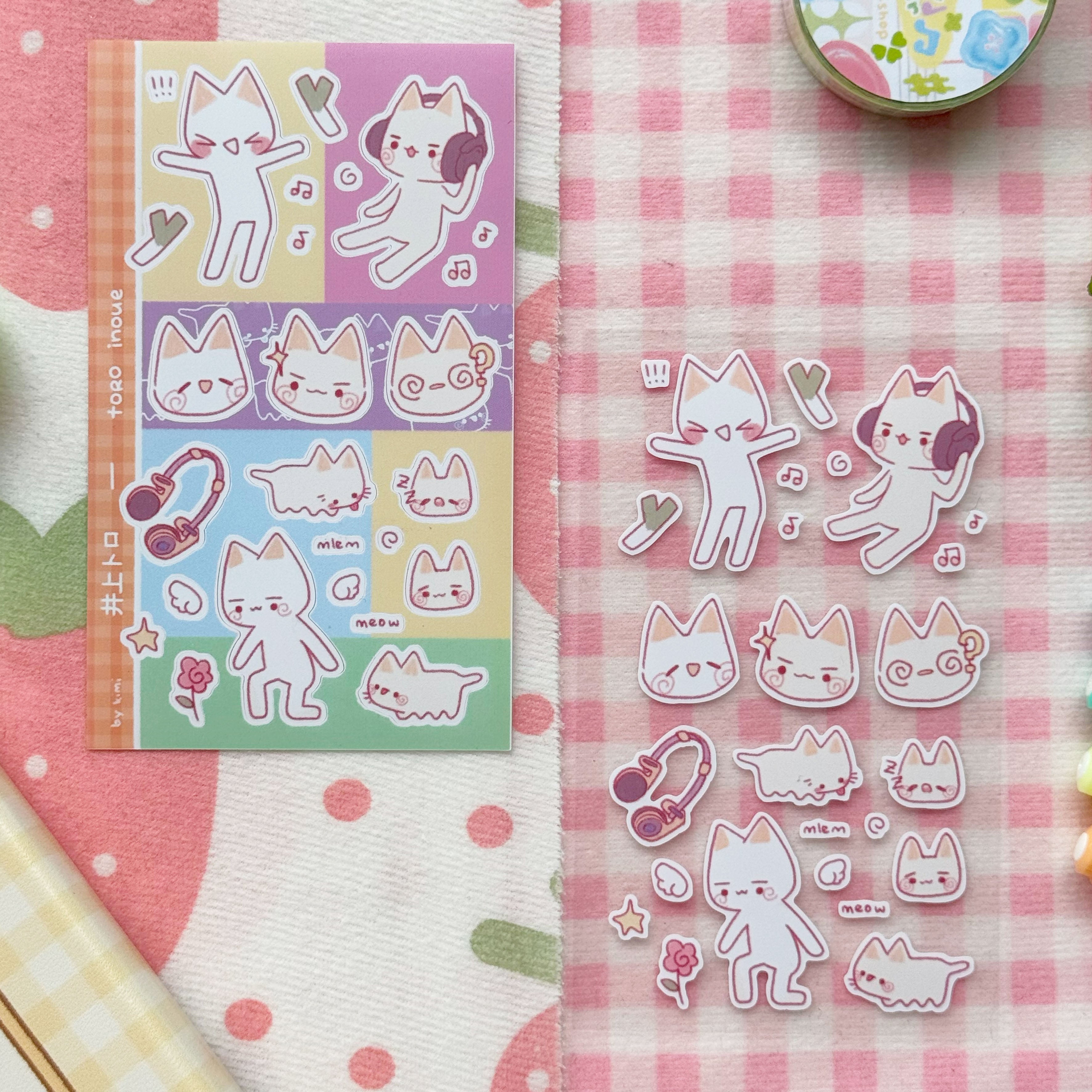toro sticker sheet – kimiw𖦹rld