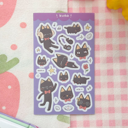 sold out - kuro sticker sheet