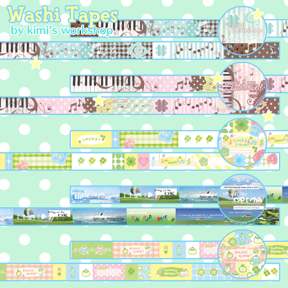 minty symphony washi tape