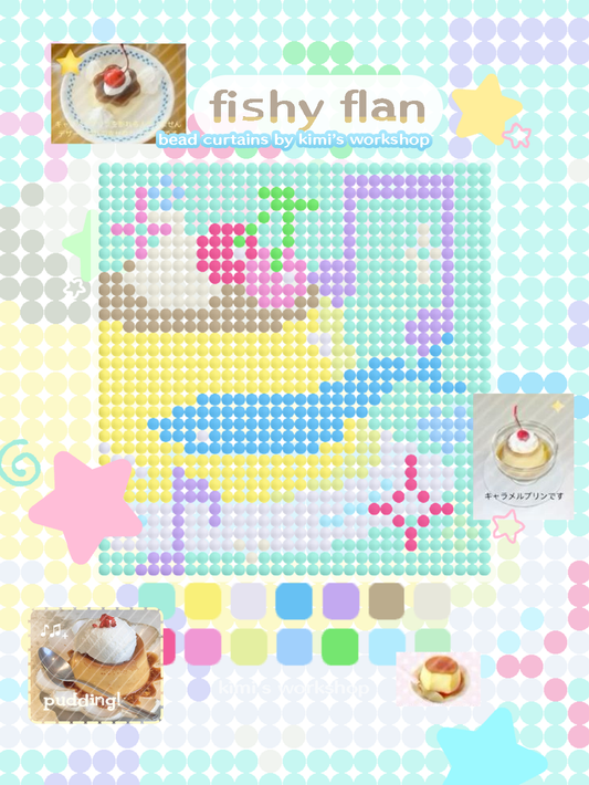 fishy flan bead curtain kit