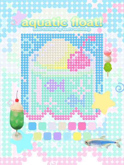 aquatic float bead curtain kit