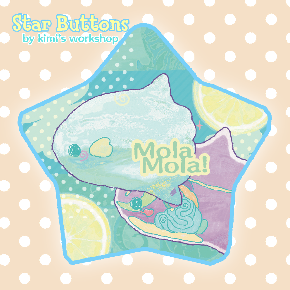 mola mola star button