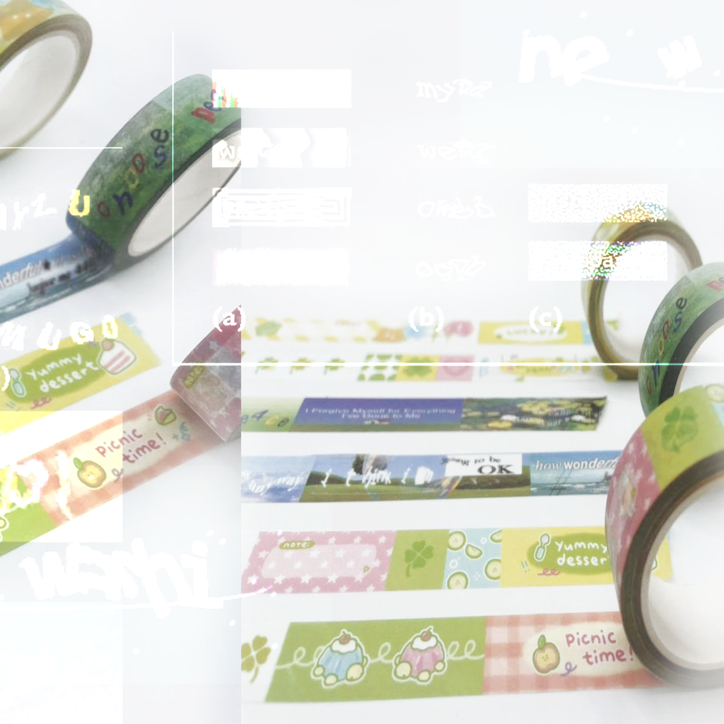 hopecore captcha washi tape