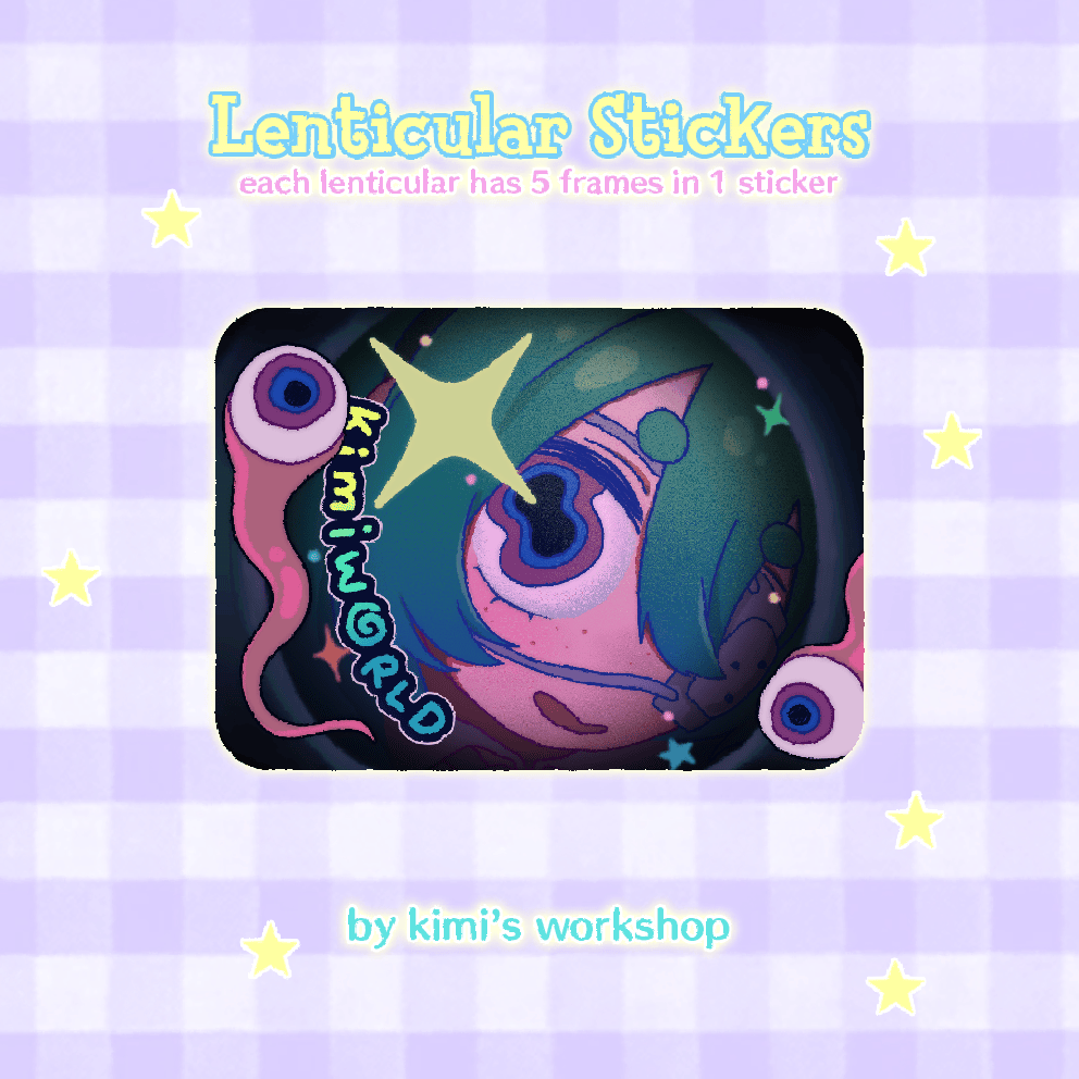 monitor lenticular sticker