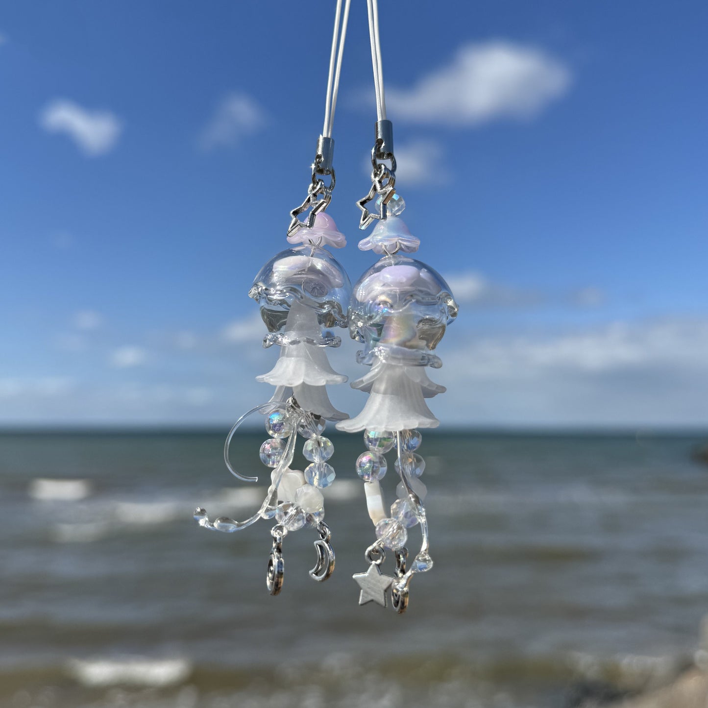 handmade jellyfish keychains