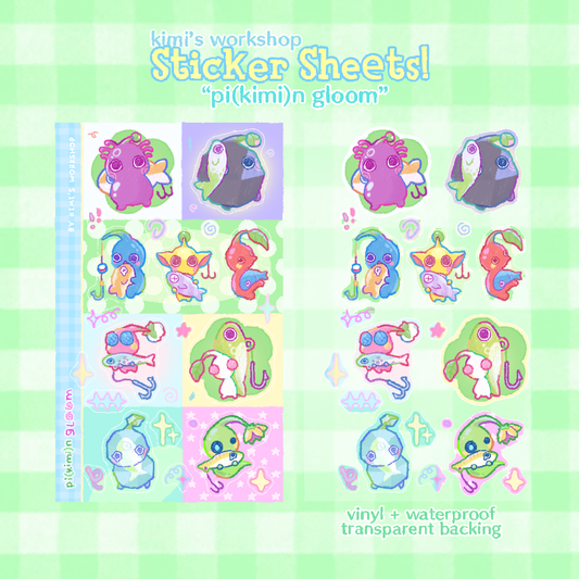 pi(kimi)n gloom sticker sheet