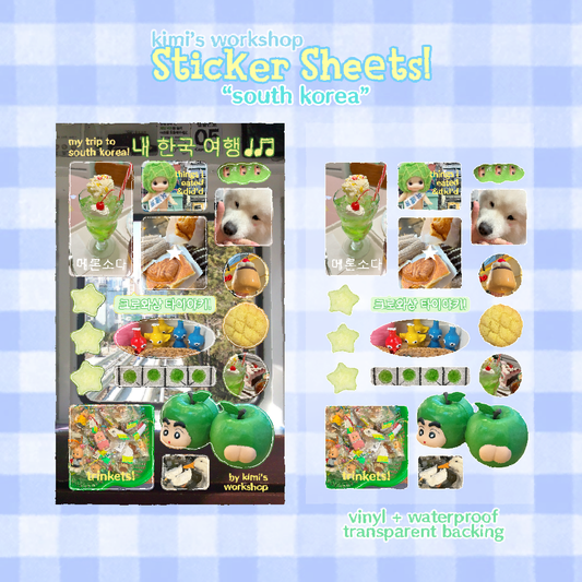 south korea sticker sheet
