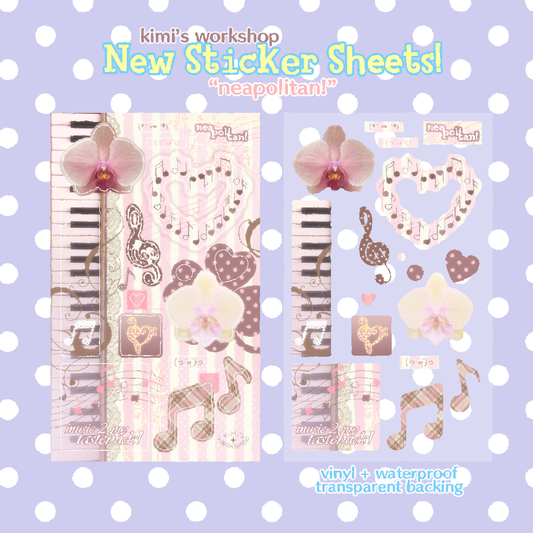 neapolitan sticker sheet