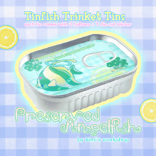 preserved angelfish trinket tin