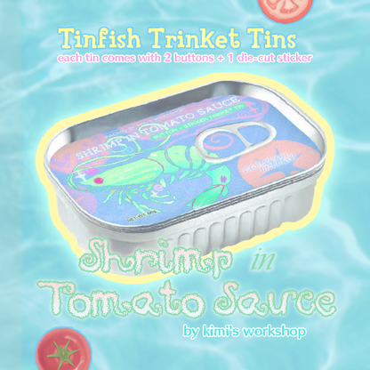 shrimp in tomato sauce trinket tin