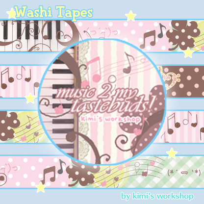 music2my tastebuds washi tape