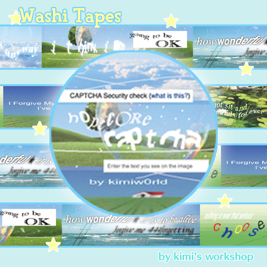 hopecore captcha washi tape